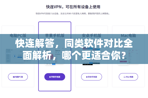 快连解答，同类软件对比全面解析，哪个更适合你？