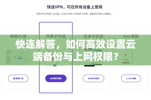 快连解答，如何高效设置云端备份与上网权限？
